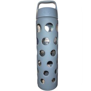 Ello Gray Silicon Wrapped Glass Water Bottle 20oz